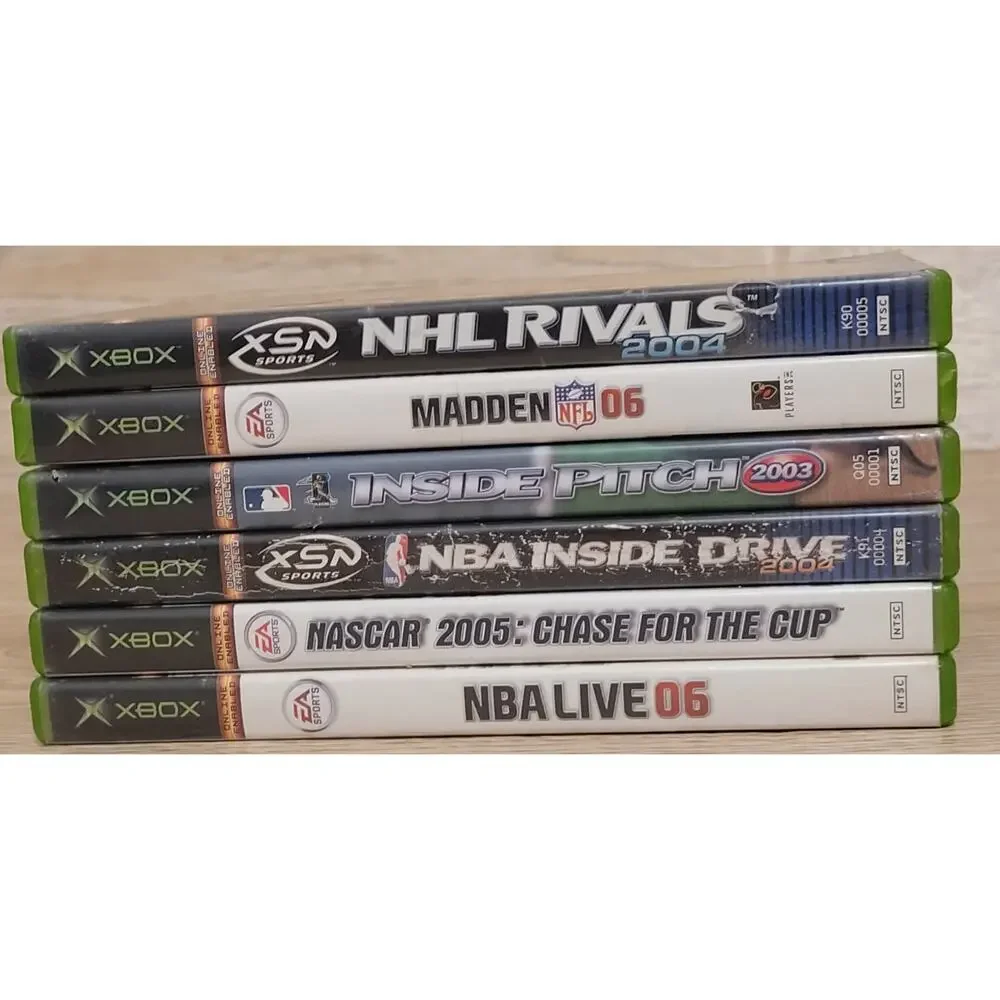 Lot Of 6 Original Xbox Mixed Sports Lot Pre-owned Untested